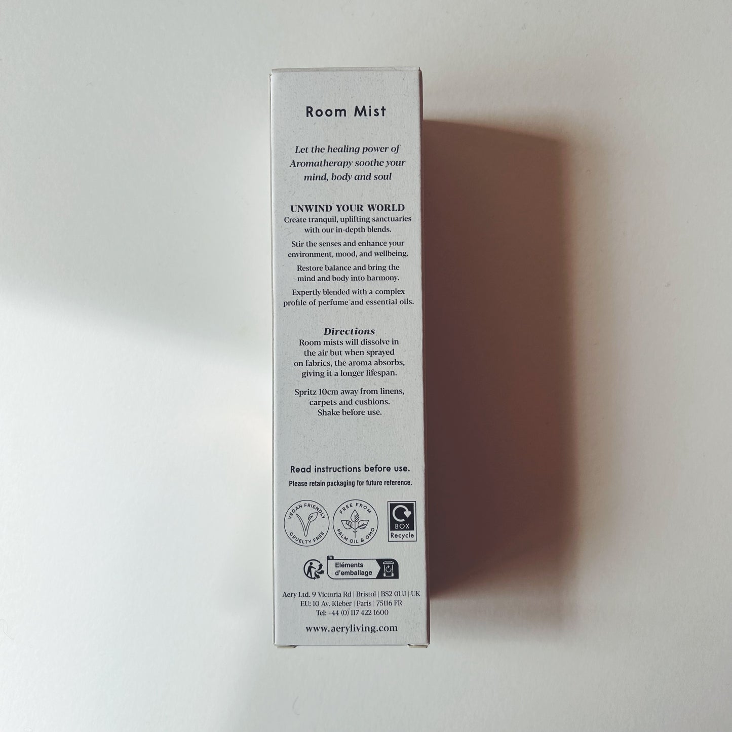 Aery Nordic Cedar Room Mist - Cedar, Cinnamon and Bergamot