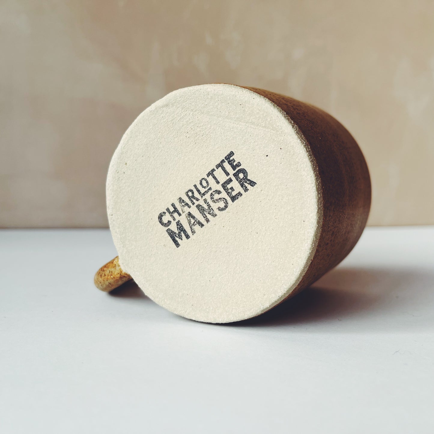 Charlotte Manser Ceramic Straight Mug - Sandstone