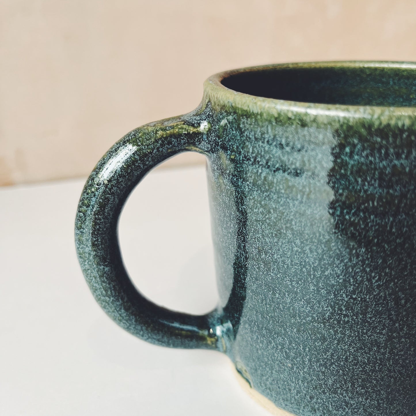 Charlotte Manser Ceramic Straight Mug - Green