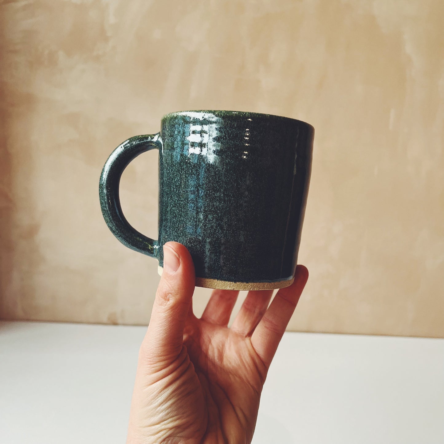 Charlotte Manser Ceramic Straight Mug - Green