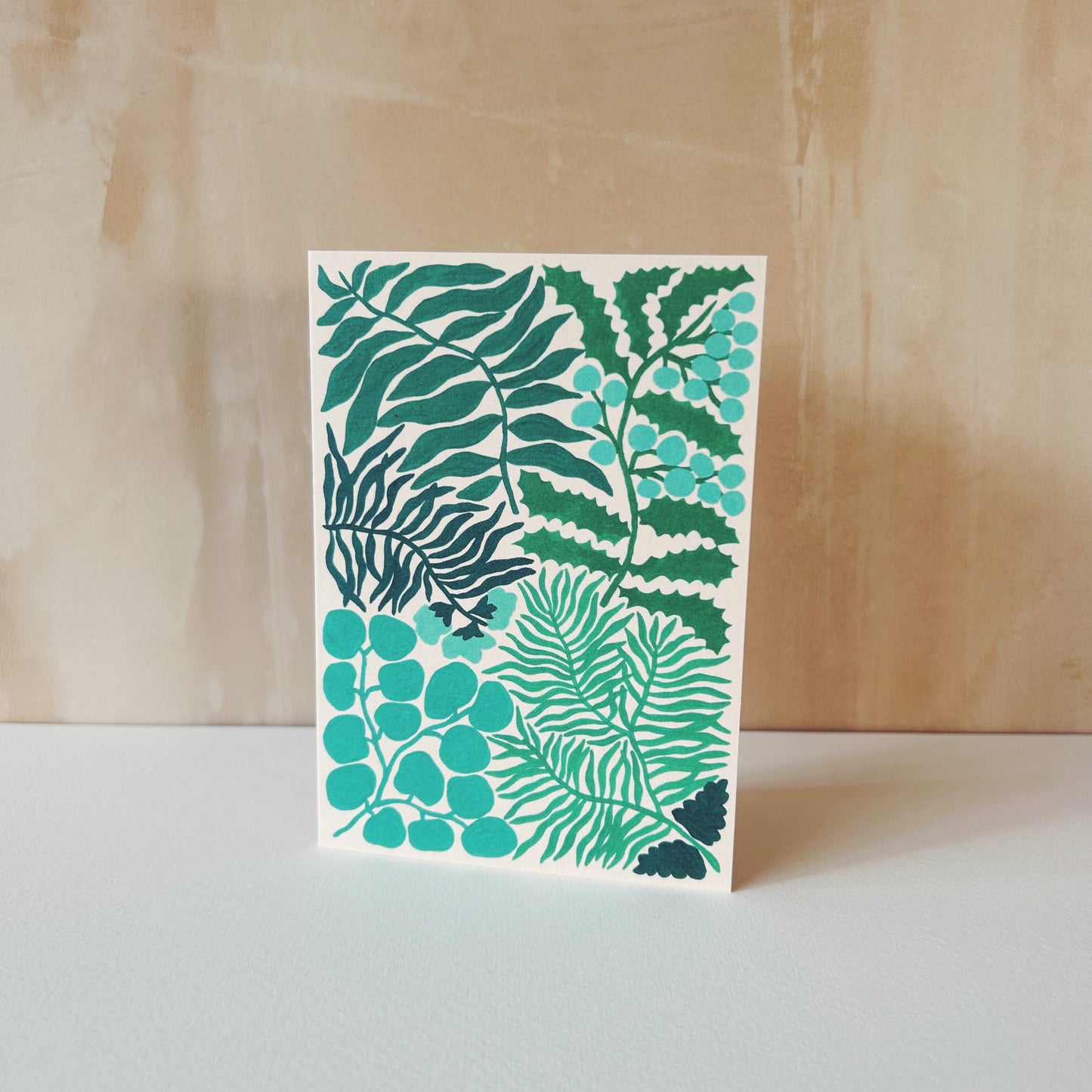 Christmas Greenery Greetings Card