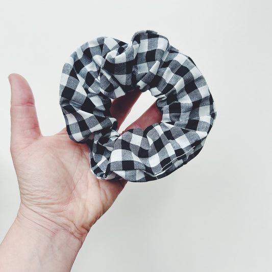 Linen Cotton Fabric Hair Scrunchie