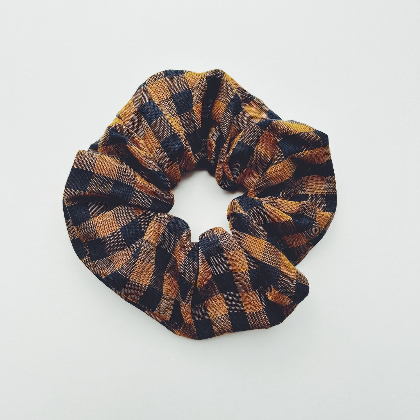 Linen Cotton Fabric Hair Scrunchie