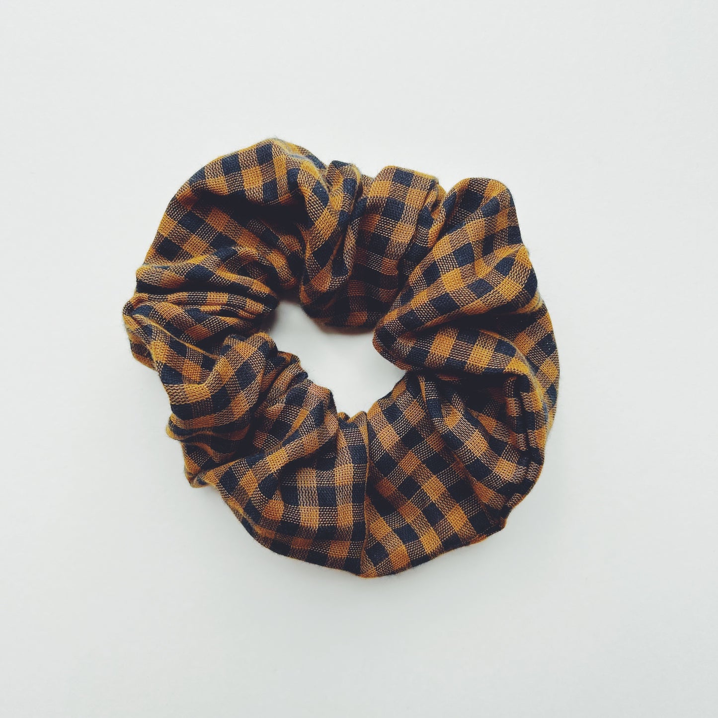 Linen Cotton Fabric Hair Scrunchie