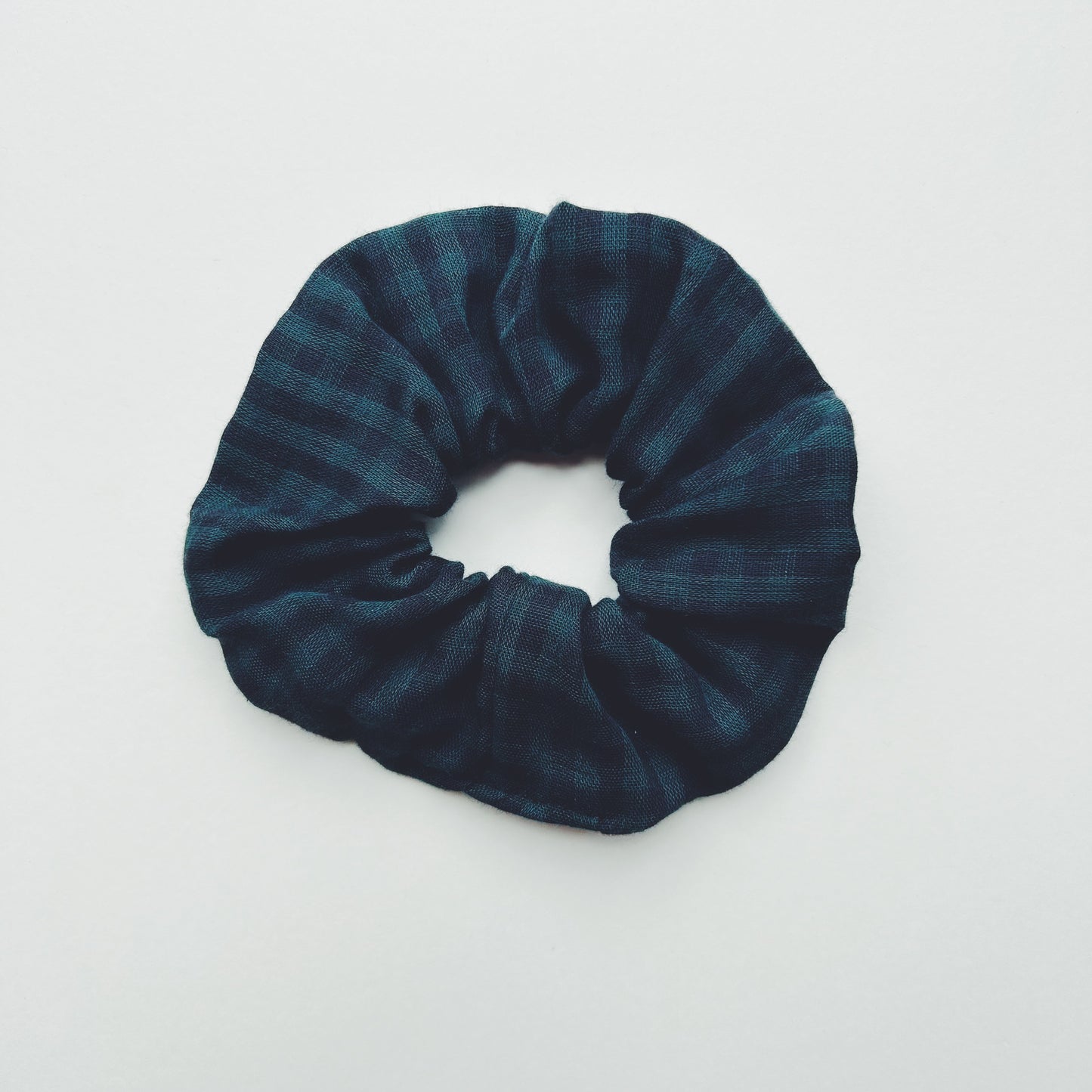 Linen Cotton Fabric Hair Scrunchie