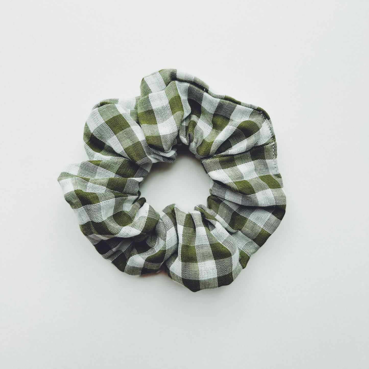 Linen Cotton Fabric Hair Scrunchie