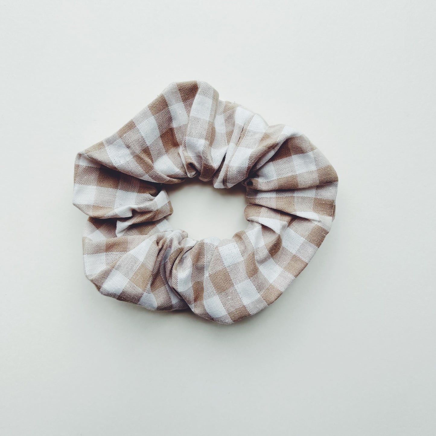 Linen Cotton Fabric Hair Scrunchie