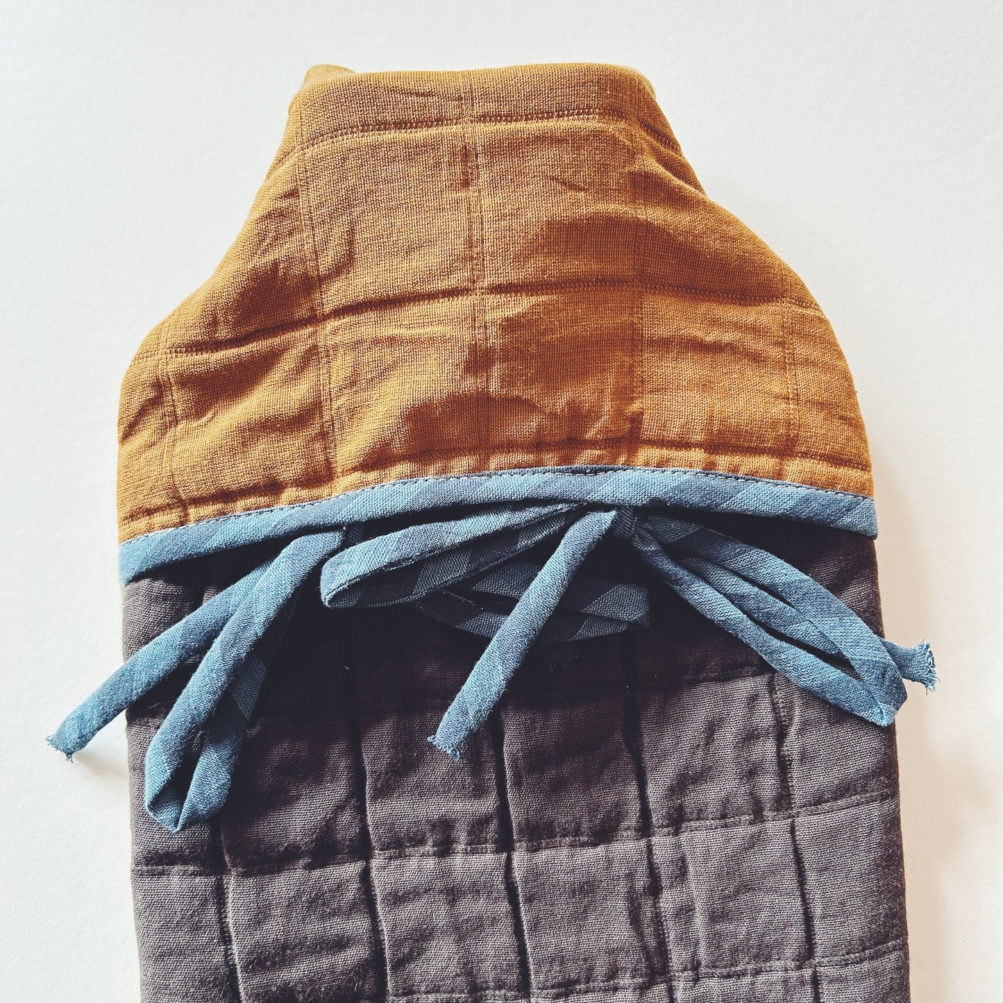 Zero Waste Hot Water Bottle Cover & Bottle - Grey & Navy (Copy)