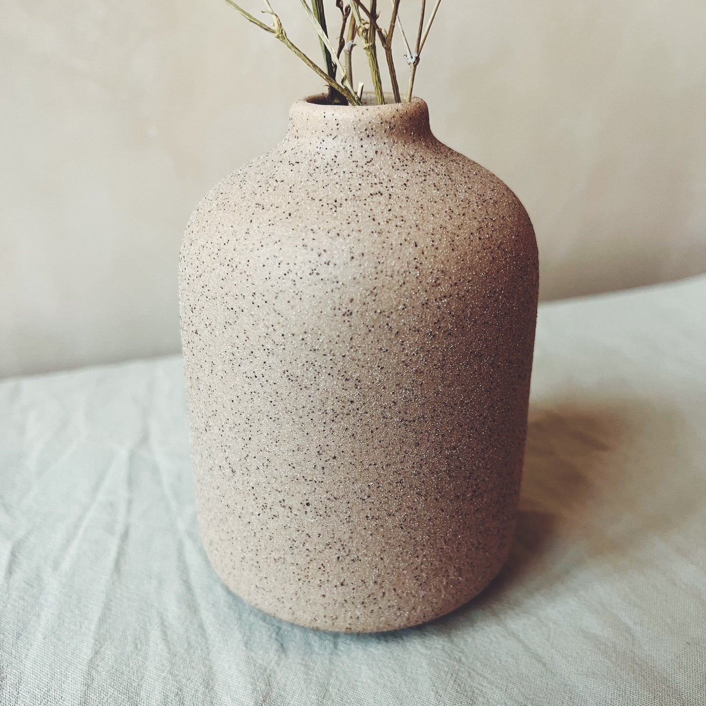 Speckled Ceramic Bud Vase