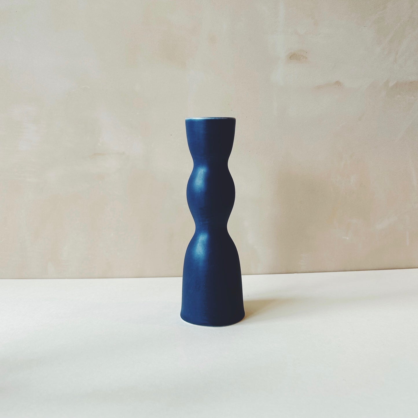 Ceramic Wave Candle Holder - Low