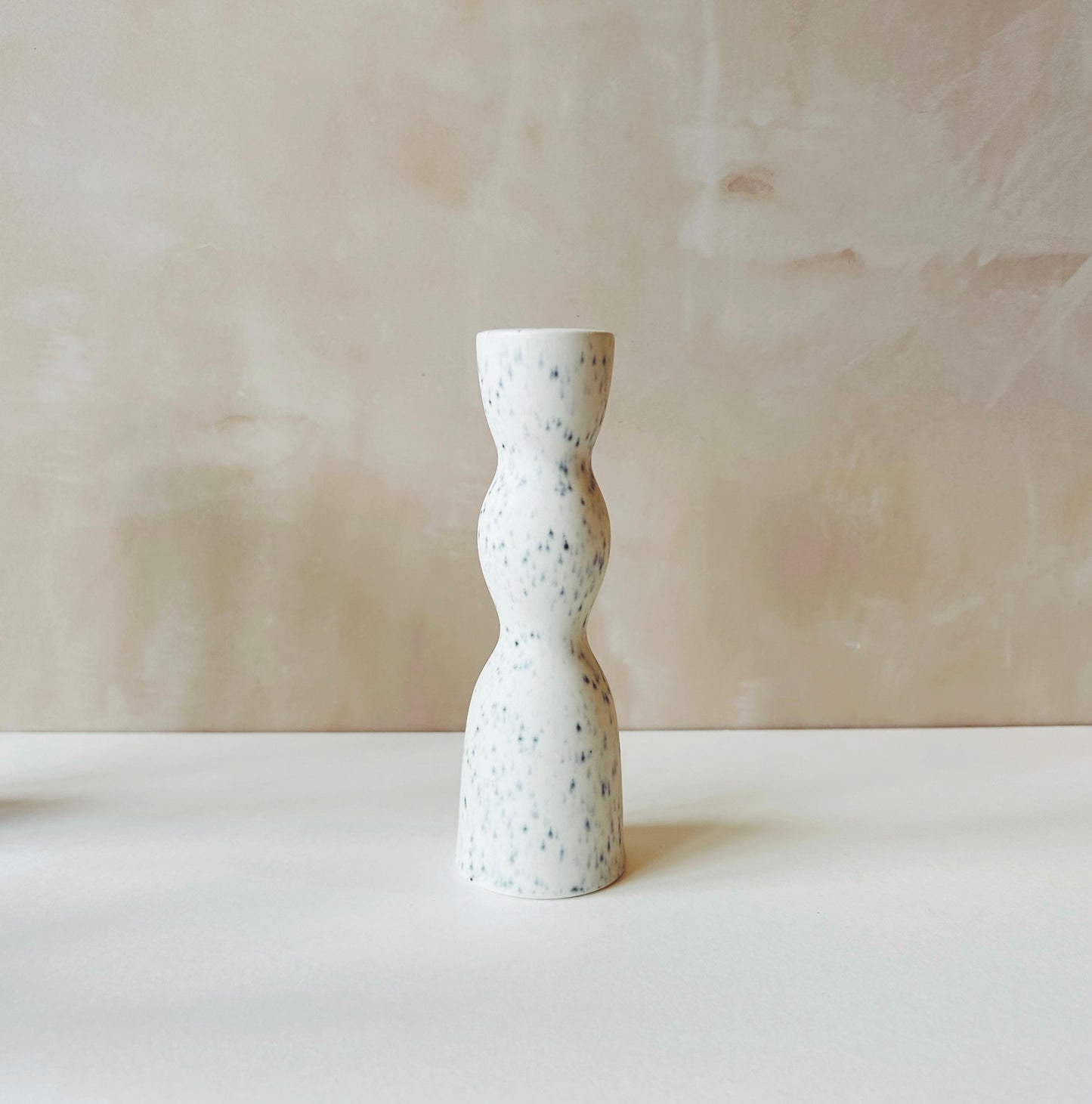 Ceramic Wave Candle Holder - Low