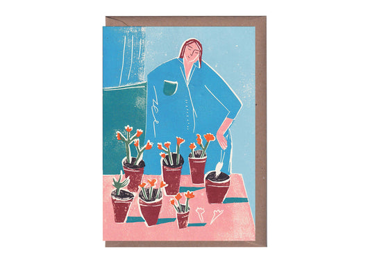 Potting Plants Greeting Card