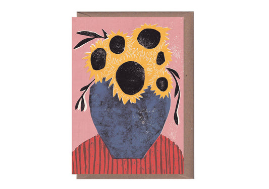 Six Sunflowers Greeting Card